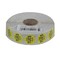 National Checking .75" Circle Trilingual Permanent Yellow Tuesday Label, PK2000 P7502R - alternate 1